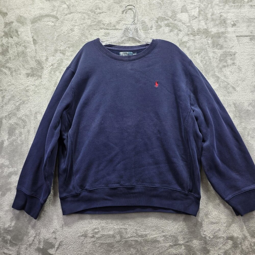 Polo Ralph Lauren Sweater Mens XL Crewneck Pullover Red Pony Classic
